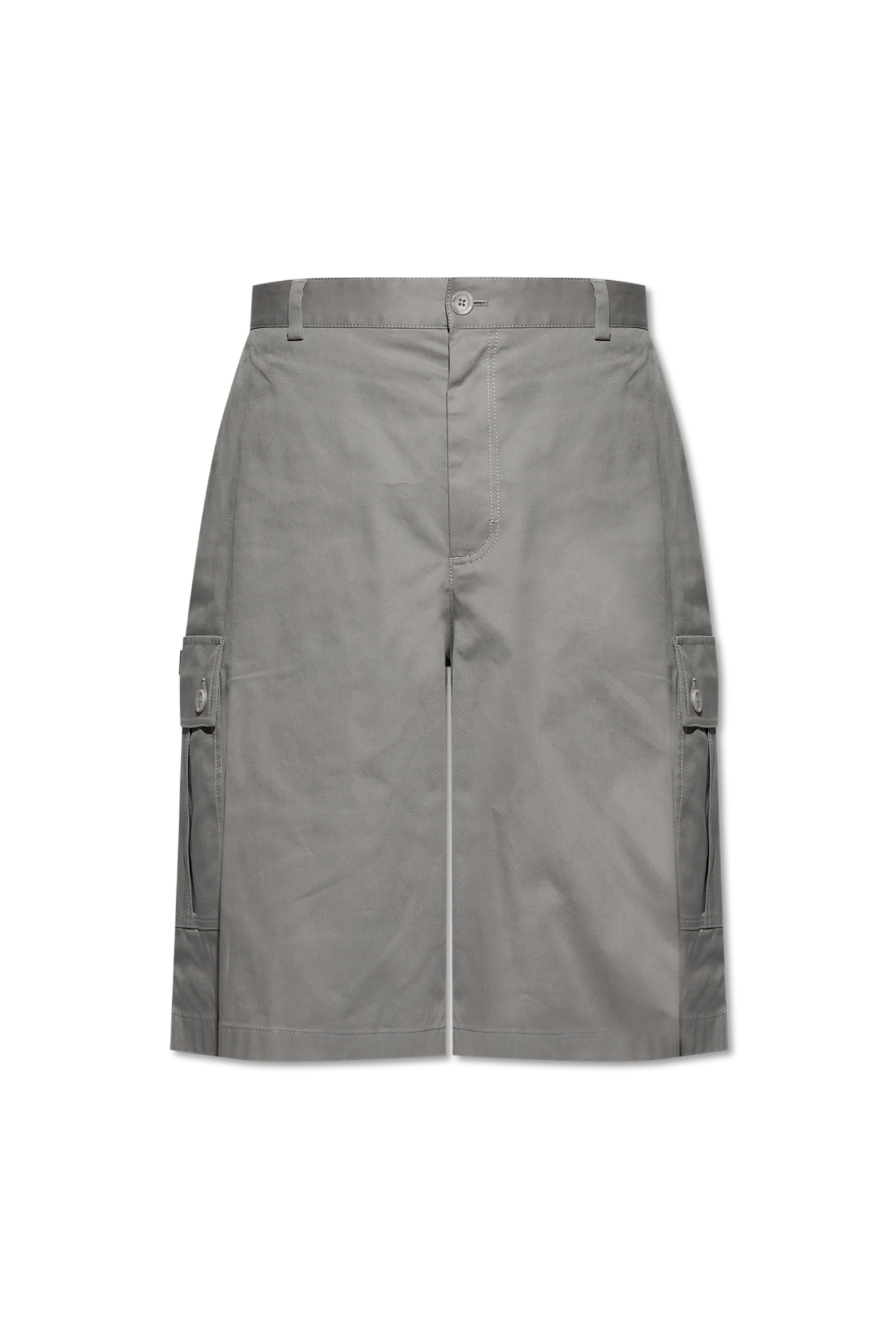 【関税＆送料込み】Dolce & Gabbana Grey Cotton Shorts Dolce & Gabbana Carreto-print Cotton Bermuda Shorts | Yellow